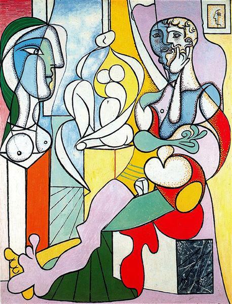 Pablo Picasso Classical Oil Paintings The Sculptor Surrealism - Click Image to Close